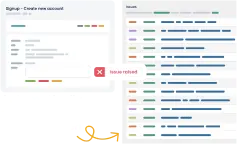 Automatically create bugs in Backlog when a test fails