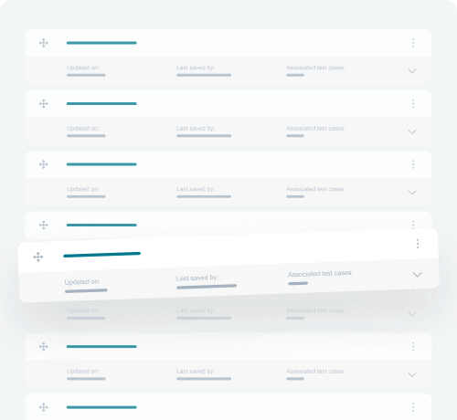 Requirements management tool drag and drop feature
