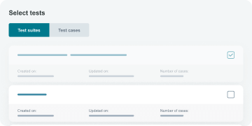 Select test cases