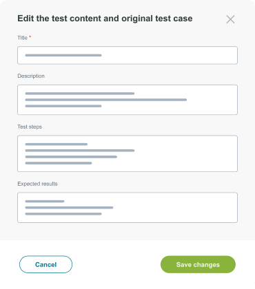 Edit test case
