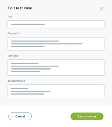 Edit test case
